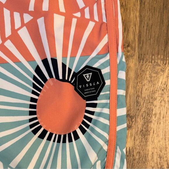 Vissla Men’s The Lark Eric Geiselman Signataure Floral Swim Board Short Size 32 - Picture 5 of 13